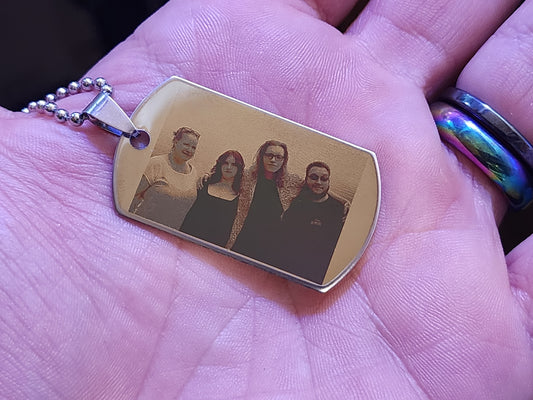Custom Photo on a Dog Tag!