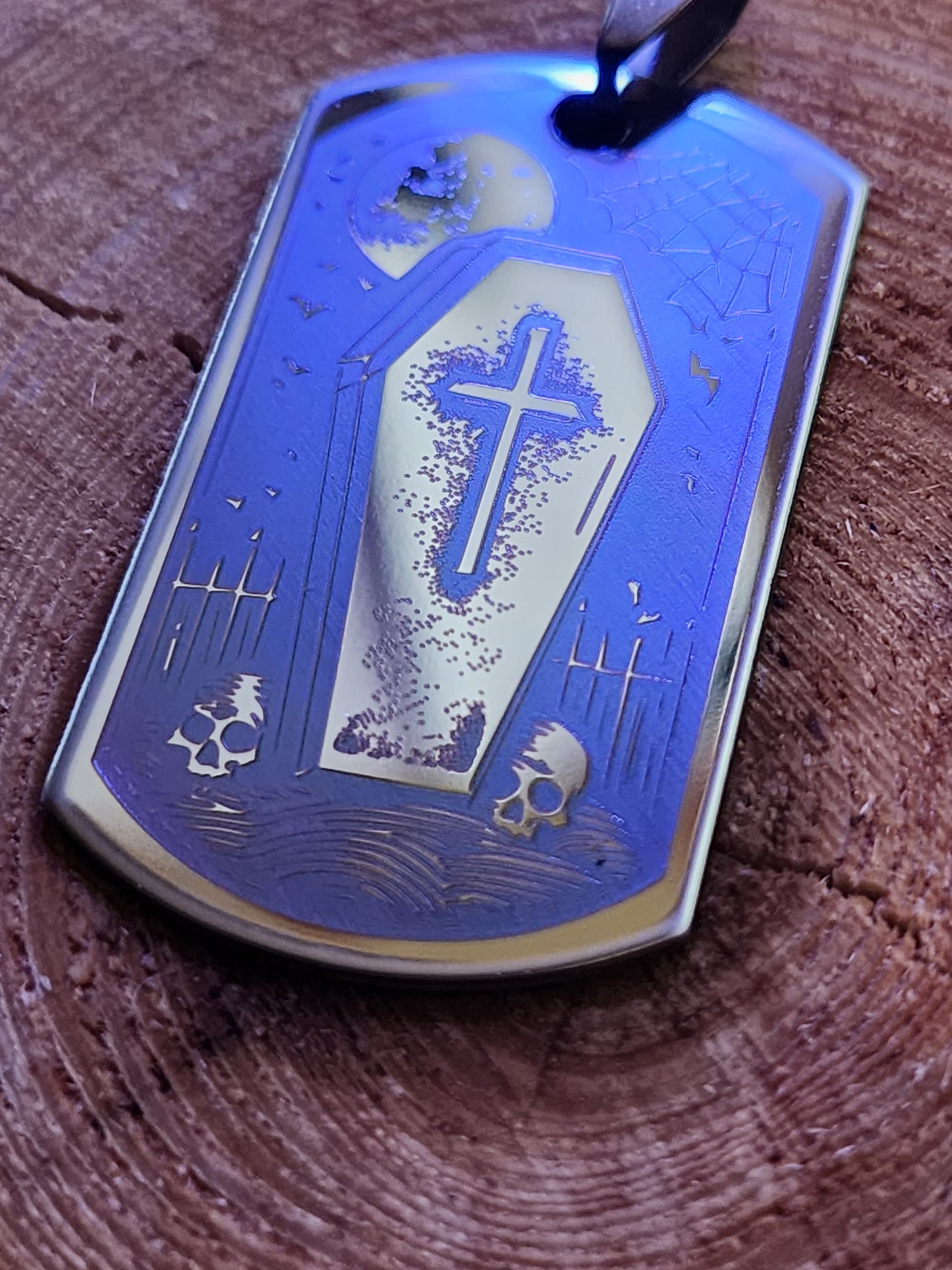 Night at the graveyard, Dog Tag jewelry!