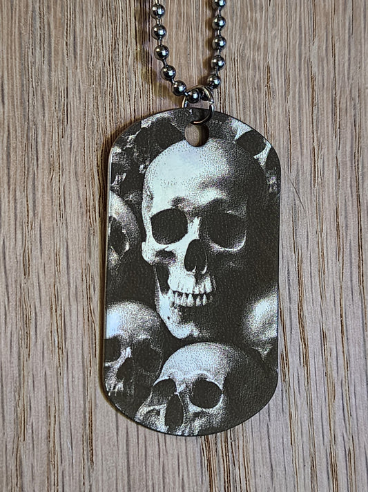 Skull photo Stainless Dog Tag