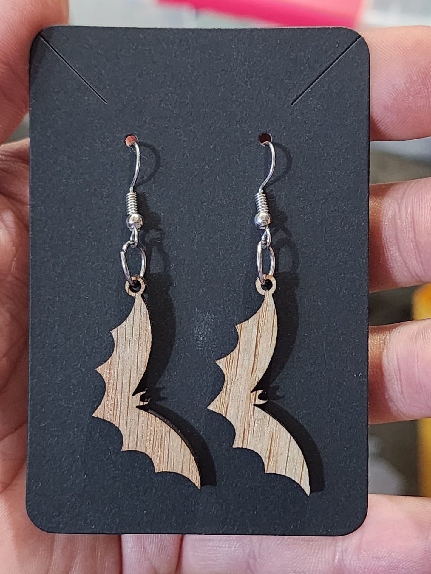 Hanging Bat Earrings