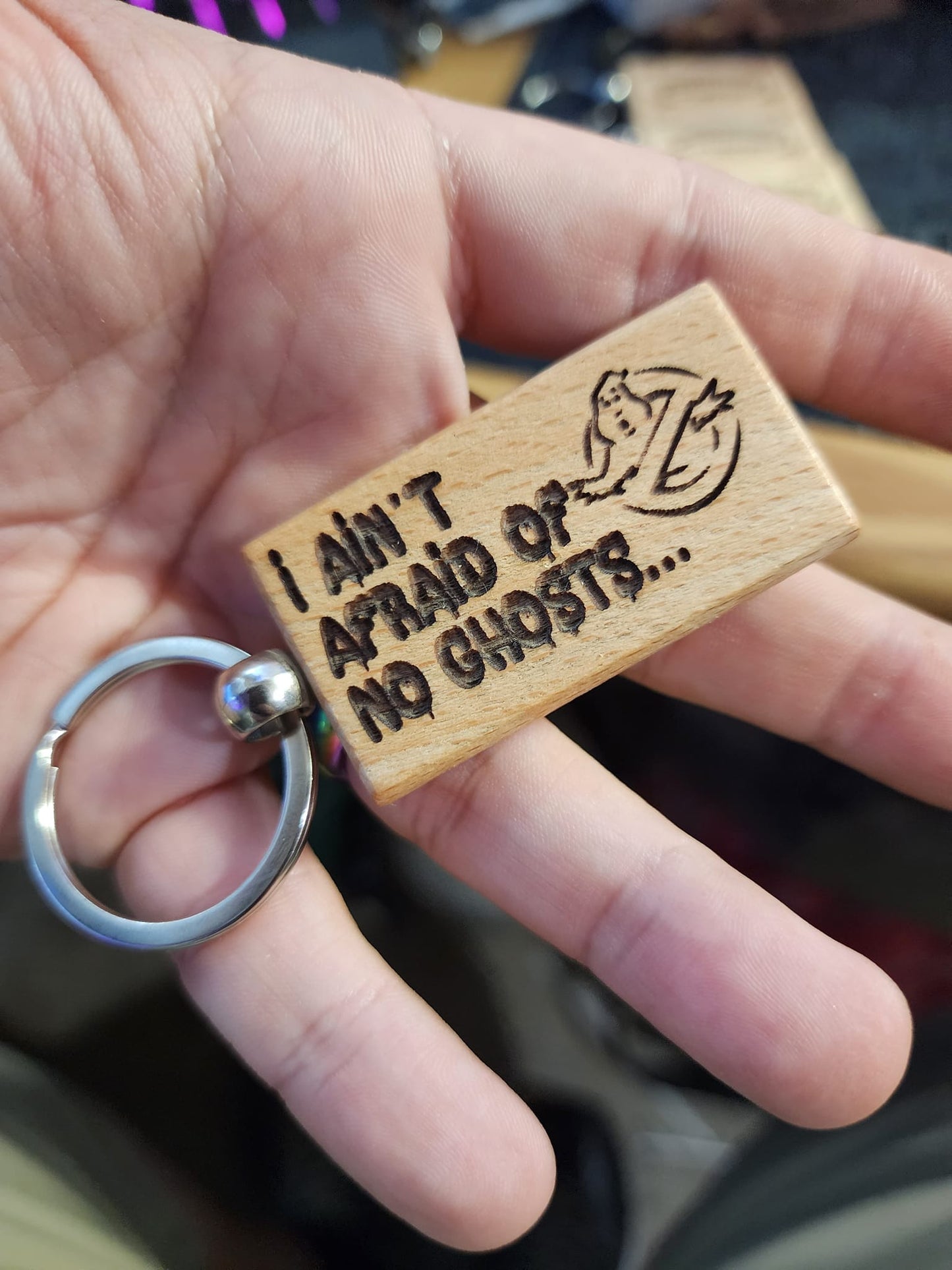 I Ain't Afraid of No Ghost Keychain