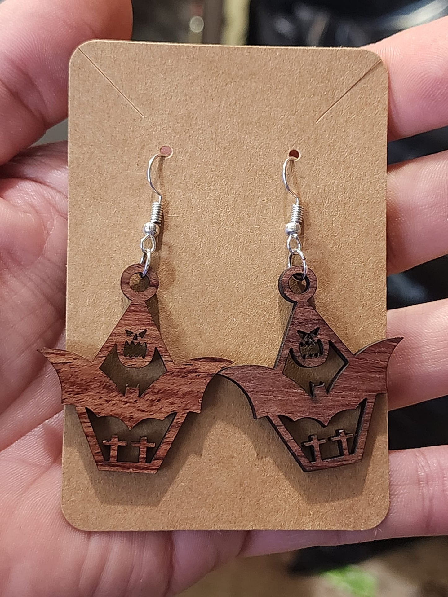 Bats and Crosses Earrings