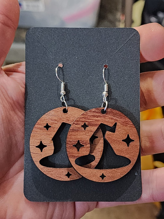 Round Witch Hat Earrings